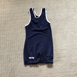 Navy Blue Kids One Piece Bodysuit by
